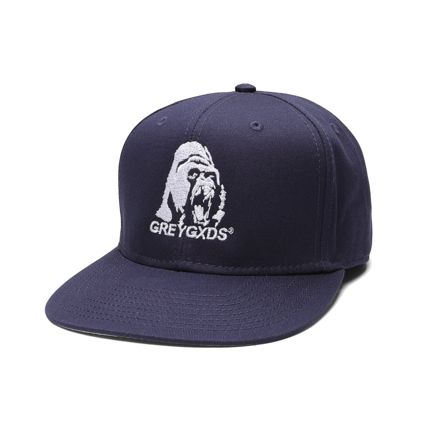 Ape Logo 6-Panel Snapback - (Navy)