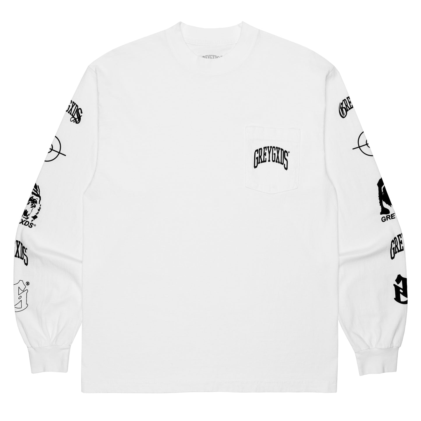 "Trademarks" Long Sleeve Shirt - (White)